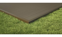 Profilé de finition aluminium pour lames de terrasse pleines P 9360 et P 9369