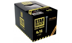 Vis bois et agglomérés - 4x16 - PZ - boite de 500 STARBLOCK