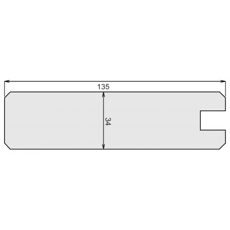 PRESERVE Lame droite Finition 34*135*1.92 SBN CL3 bronze