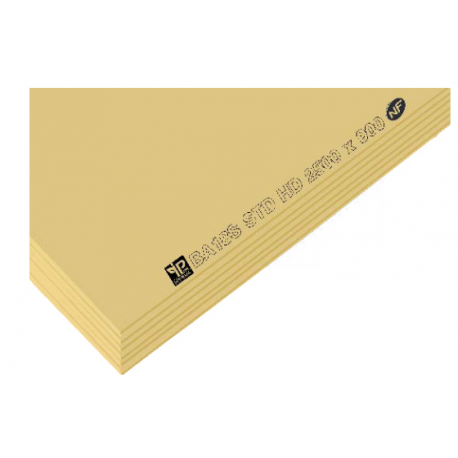 PLAQUE DE PLATRE BA18 STANDARD HD - LONG 2500 MM - LARG 900 MM