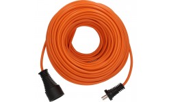 Rallonge électrique 2P sans terre, orange, 30m H05VV-F 2x1,5