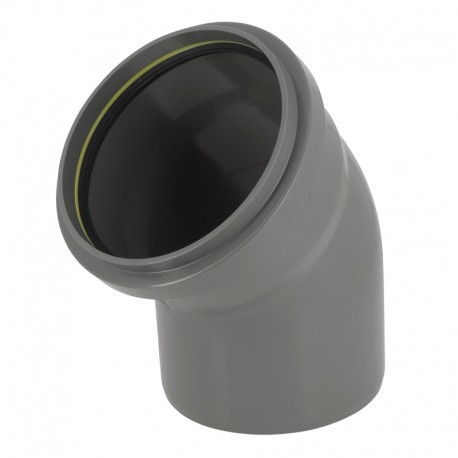Coude 45° CR8 Ø160 MF JF Gris