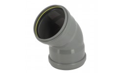 Coude 45° CR8 Ø125 FF JF Gris