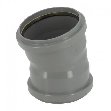 Coude 15° CR8 Ø160 FF JF Gris