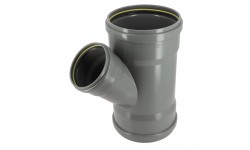 Culotte 45° CR8 Ø200/125 FF JF Gris