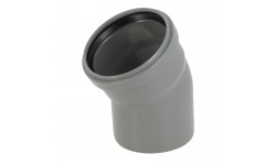 Coude 30° cr4 ø125 mf js gris