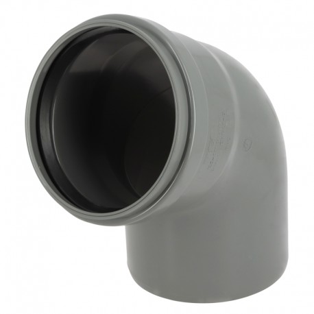 Coude 67°30 cr4 ø125 mf js gri