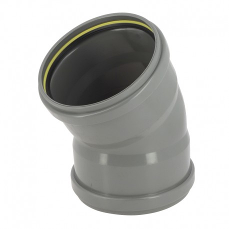 Coude 30° cr4 ø160 ff jf gris