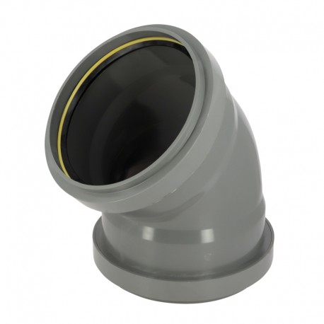 Coude 45° cr4 ø250 ff jf gris