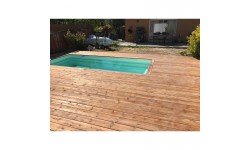 Lame terrasse en Pin autoclavée Marron (Vème ou US)