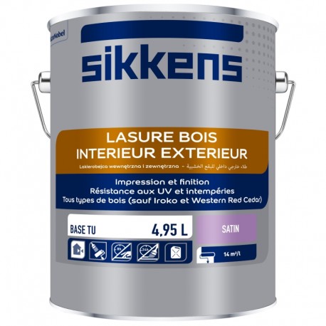 SIKKENS Lasure Intérieure-Extérieure Base TU 5 L