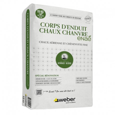 corps d'enduit chaux chanvre enaé