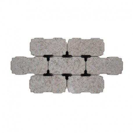 PAVE EN BETON 22X11X6CM GRIS DRAINANT - EMPILAGE ROLLMOPS *BENOR*
